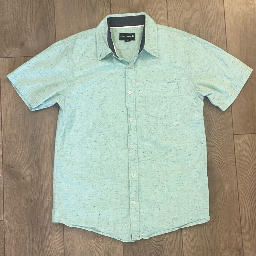 Ocean Current Short Sleeve Button Up